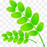 绿色卡通节日树枝-空若网 绿色卡通节日树枝-空若网