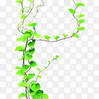 绿色卡通春天树枝美景-空若网 绿色卡通春天树枝美景-空若网