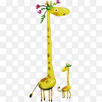 卡通手绘长颈鹿-空若网 卡通手绘长颈鹿-空若网