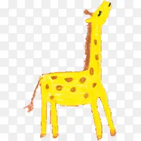 卡通插画动物长颈鹿-空若网 卡通插画动物长颈鹿-空若网