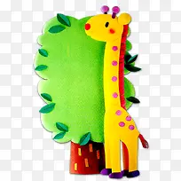 卡通长颈鹿-空若网 卡通长颈鹿-空若网