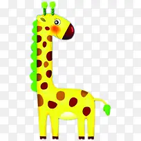 手绘可爱卡通长颈鹿-空若网 手绘可爱卡通长颈鹿-空若网