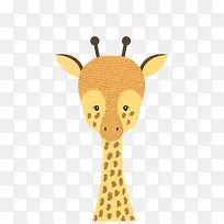 手绘长颈鹿-空若网 手绘长颈鹿-空若网