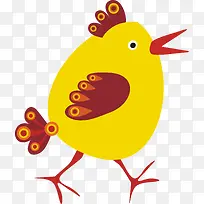 母鸡卡通矢量图-空若网 母鸡卡通矢量图-空若网