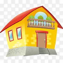 手绘卡通房子图案-空若网 手绘卡通房子图案-空若网