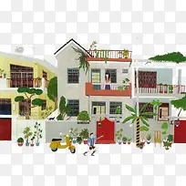 水彩房子-空若网 水彩房子-空若网