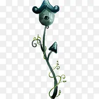 手绘蓝色房子创意-空若网 手绘蓝色房子创意-空若网