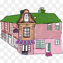 手绘房子咖啡网站模板-空若网 手绘房子咖啡网站模板-空若网