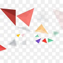 彩色三角形素材-空若网 彩色三角形素材-空若网