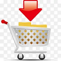 购物车矢量手绘-空若网 购物车矢量手绘-空若网