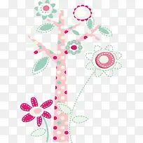 手绘花树-空若网 手绘花树-空若网