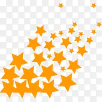 橙色国庆节海报星星-空若网 橙色国庆节海报星星-空若网