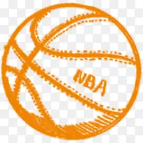 橙色卡通篮球国庆-空若网 橙色卡通篮球国庆-空若网