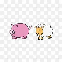 小猪 山羊-空若网 小猪 山羊-空若网