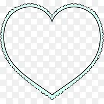 蓝色卡通花纹爱心-空若网 蓝色卡通花纹爱心-空若网