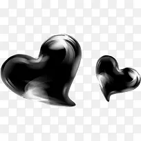 黑色卡通设计爱心造型-空若网 黑色卡通设计爱心造型-空若网