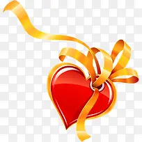 可爱卡通爱心丝带创意-空若网 可爱卡通爱心丝带创意-空若网