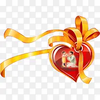 卡通母爱爱心设计丝带-空若网 卡通母爱爱心设计丝带-空若网