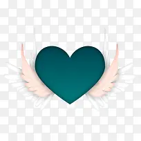 卡通 装饰 爱心翅膀-空若网 卡通 装饰 爱心翅膀-空若网