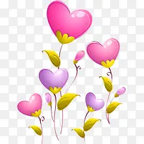 彩色可爱卡通爱心创意-空若网 彩色可爱卡通爱心创意-空若网