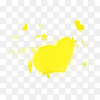 黄色卡通创意爱心-空若网 黄色卡通创意爱心-空若网