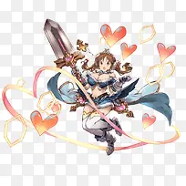 爱心卡通可爱小女孩-空若网 爱心卡通可爱小女孩-空若网