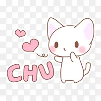 卡通爱心小猫-空若网 卡通爱心小猫-空若网