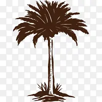 手绘椰子树-空若网 手绘椰子树-空若网