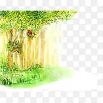 手绘森林绿树-空若网 手绘森林绿树-空若网