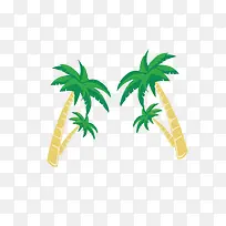 手绘椰子树-空若网 手绘椰子树-空若网