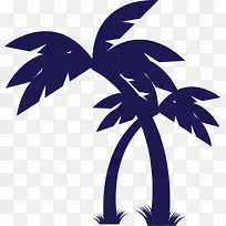 蓝紫色槟榔树-空若网 蓝紫色槟榔树-空若网