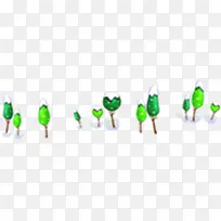 绿色创意树木手绘-空若网 绿色创意树木手绘-空若网