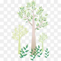 绿树png矢量元素-空若网 绿树png矢量元素-空若网
