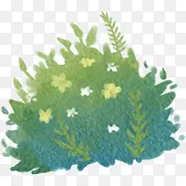 绿树树丛美景手绘-空若网 绿树树丛美景手绘-空若网