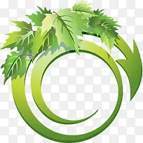 绿树箭头指示树叶-空若网 绿树箭头指示树叶-空若网