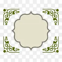 矢量边框方形对称-空若网 矢量边框方形对称-空若网