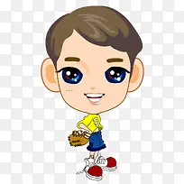 棒球卡通造型-空若网 棒球卡通造型-空若网