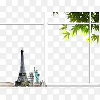 窗外树叶-空若网 窗外树叶-空若网