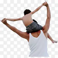 高清实拍摄影父子背影-空若网 高清实拍摄影父子背影-空若网