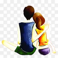 高清插画效果背影图-空若网 高清插画效果背影图-空若网