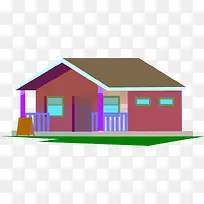 木屋房子PNG矢量素材-空若网 木屋房子PNG矢量素材-空若网