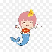 可爱美人鱼-空若网 可爱美人鱼-空若网