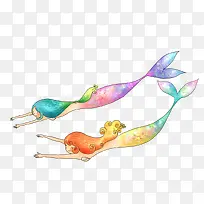 卡通手绘美人鱼-空若网 卡通手绘美人鱼-空若网