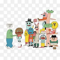 儿童插画人物-空若网 儿童插画人物-空若网