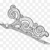 手绘的卡通屋顶饰物-空若网 手绘的卡通屋顶饰物-空若网