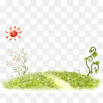 卡通手绘 草坪 绿色-空若网 卡通手绘 草坪 绿色-空若网