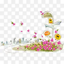 卡通动画中的街道-空若网 卡通动画中的街道-空若网