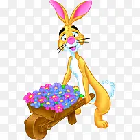 黄色卡通动画兔子-空若网 黄色卡通动画兔子-空若网