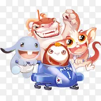 手绘卡通动画精灵-空若网 手绘卡通动画精灵-空若网