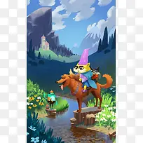 手绘卡通动画插画-空若网 手绘卡通动画插画-空若网